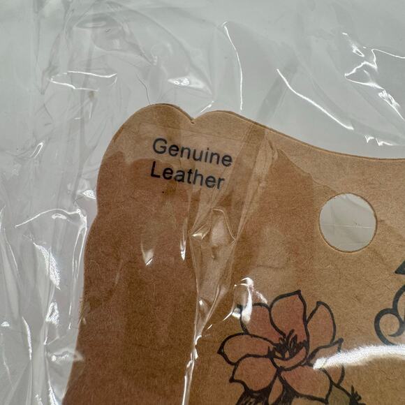 Justin Turquoise Leather Bracelet Tooled Western Cuff Cowgirl Jewelry NEW - Picture 3 of 7